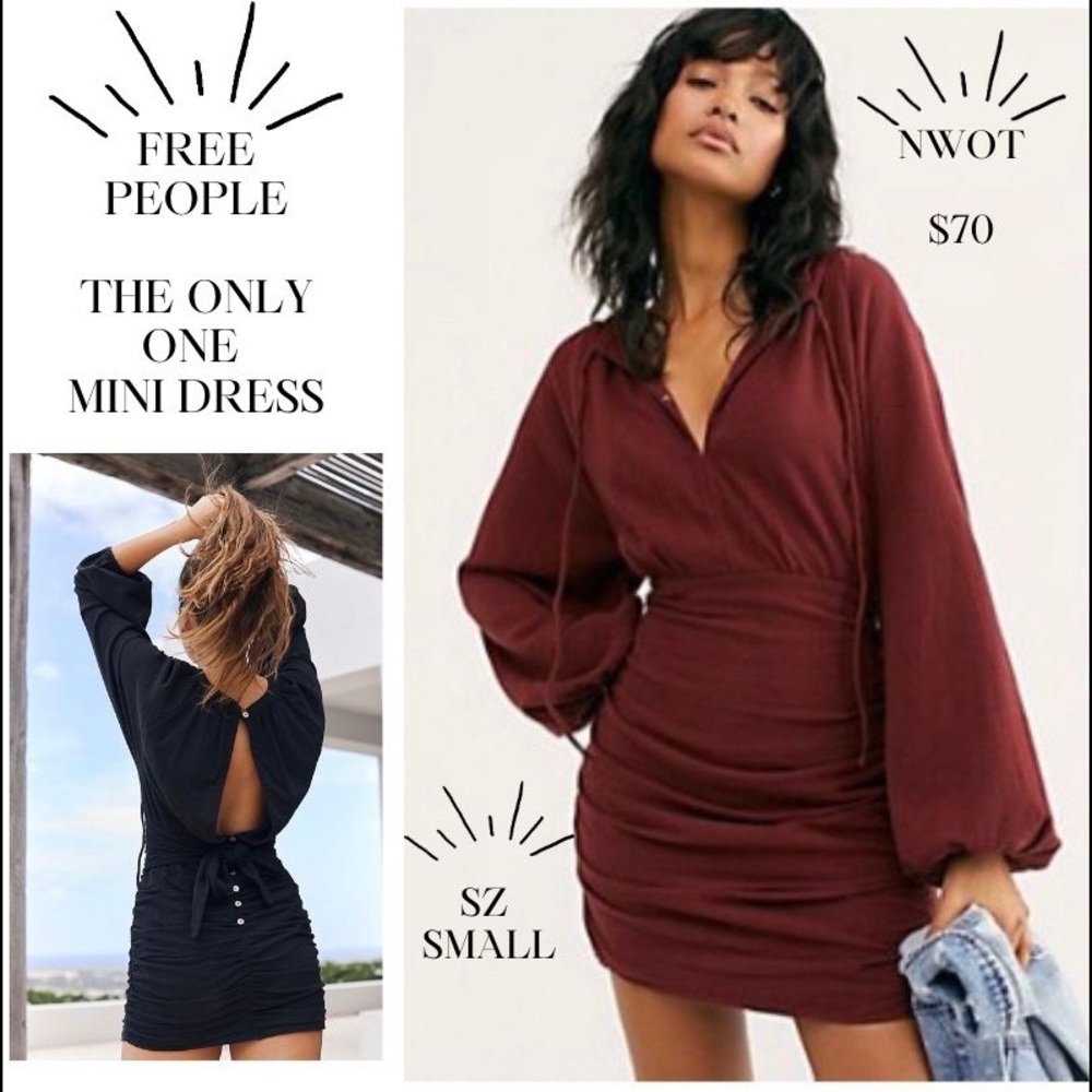 Free People The Only One Mini Dress: Garnet Grotto